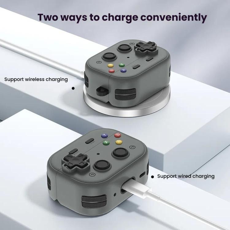 For AirPods 4  Earbuds Cover Retro Game Console Protective Case with Lock Design