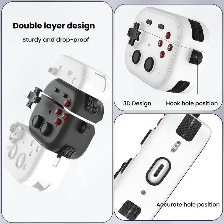For AirPods 4  Earbuds Cover Retro Game Console Protective Case with Lock Design