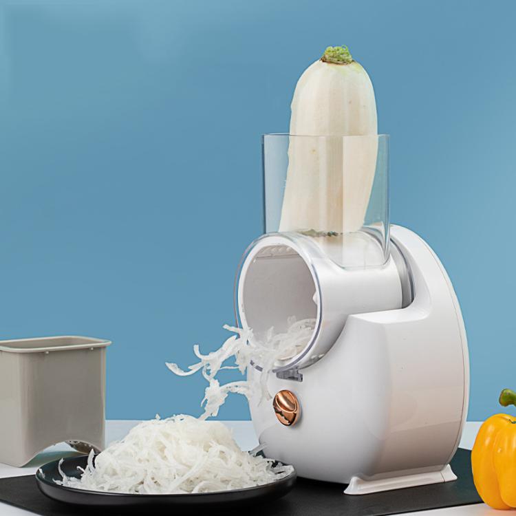 CY-661 3-in-1 Kitchen Multifunctional Roller Electric Vegetable Cutter, Spec: Green US Plug
