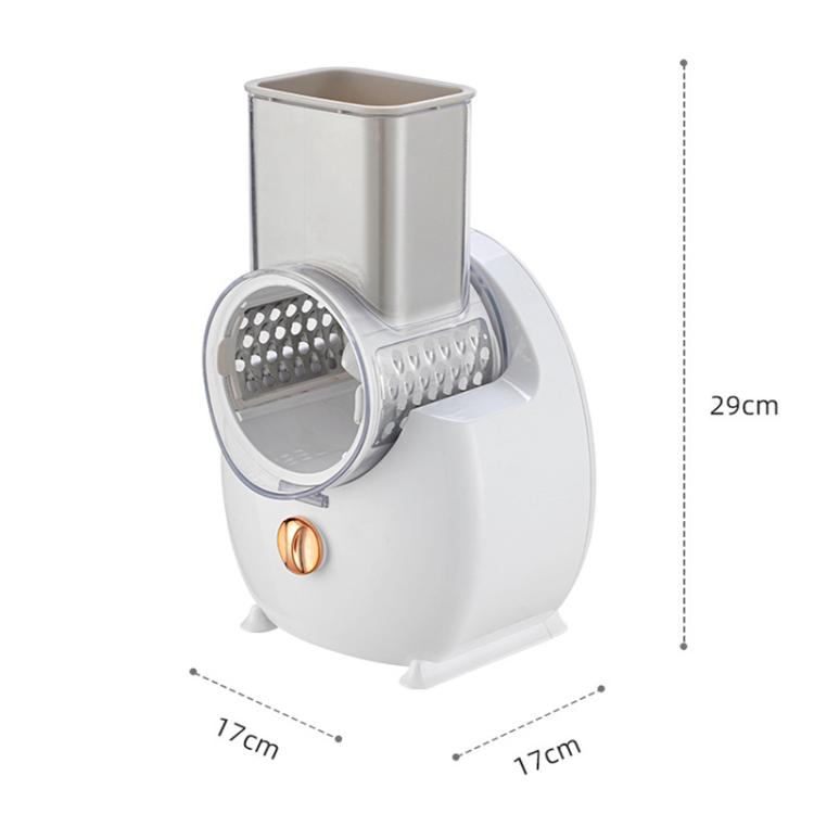 CY-661 3-in-1 Kitchen Multifunctional Roller Electric Vegetable Cutter, Spec: Green US Plug