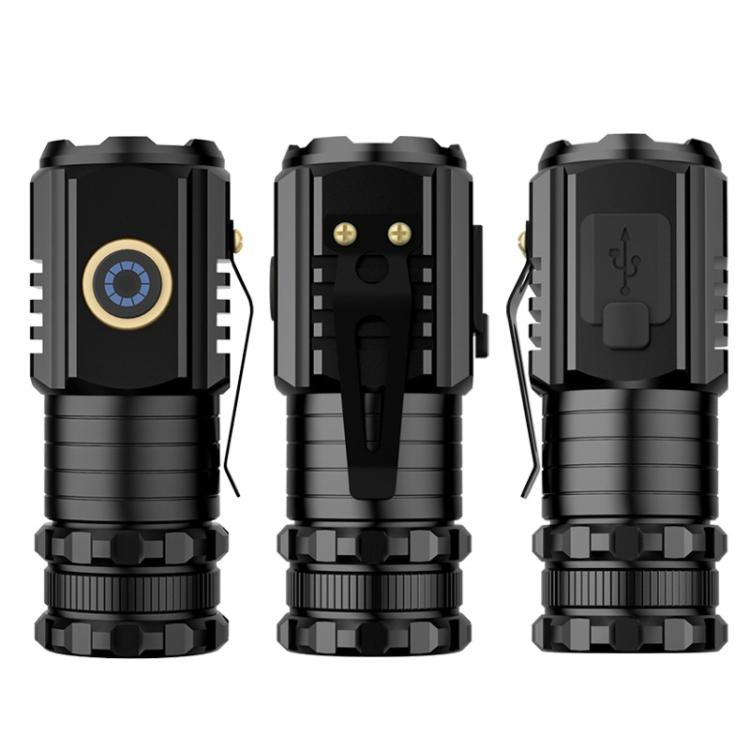 3LED Mini Flashlight Rechargeable Waterproof Torch with Tail Magnet & Battery S350