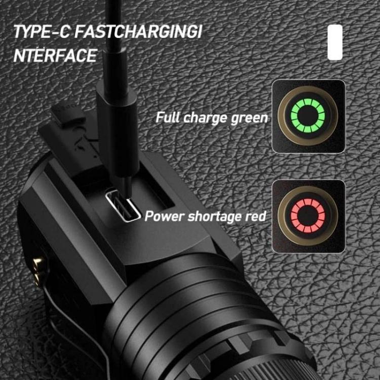 3LED Mini Flashlight Rechargeable Waterproof Torch with Tail Magnet & Battery S350