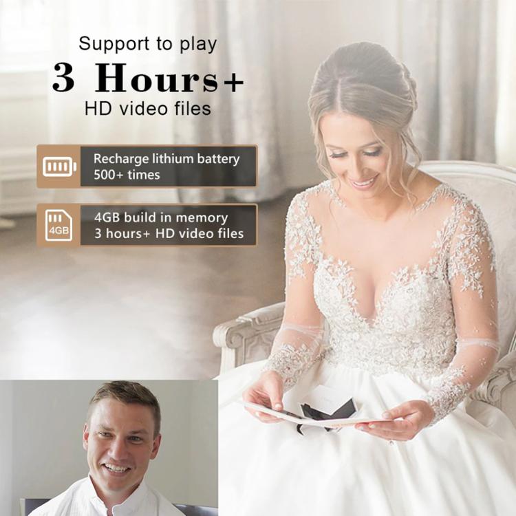 7 Inch IPS Display Multifunctional Commercial Wedding Video Invitation Linen Bound Video Album, Style: WE DO