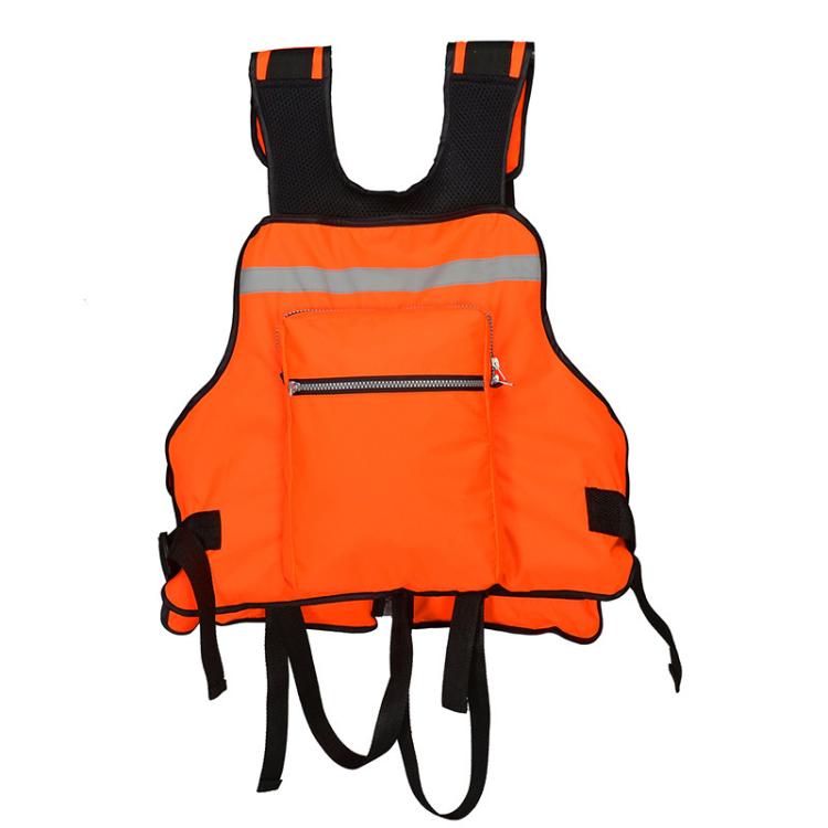 Adult Life Jacket Adjustable Multi Pocket Fishing Vest Water Sport Buoyancy Cloth, Size: Free Size