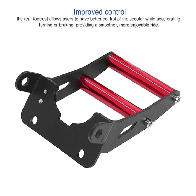 For KUGOO M4 Electric Scooter Rear Foot Support Handle Bar Rear Bracket Accessories - Black