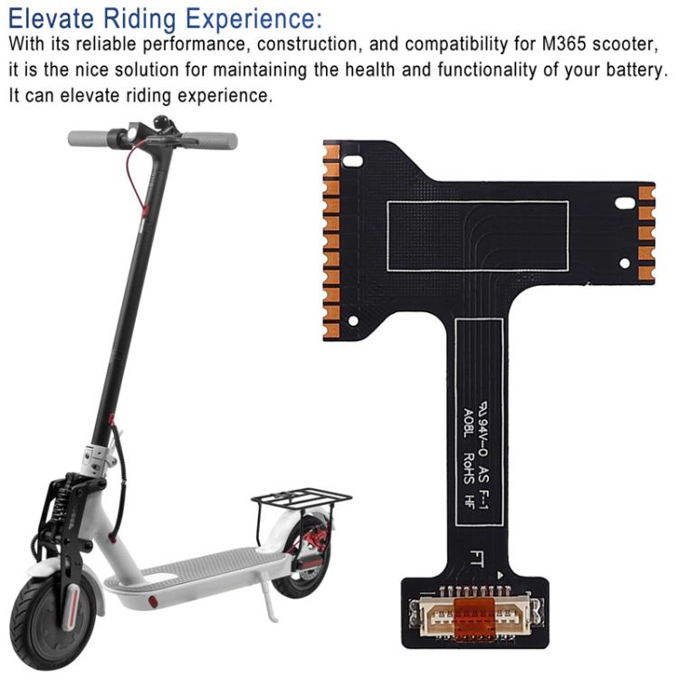 For Xiaomi M365 / 1S Electric Scooter BMS Soft Board Circuit Board Edge Bar Battery Protection Panel - Black