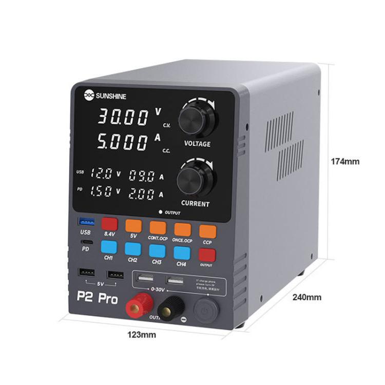 SUNSHINE P2 Pro SUNSHINE P2 Pro 330W Intelligent DC Voltage Regulator Power Supply Toroidal Transformer 30V 5A Output Repair Tool
