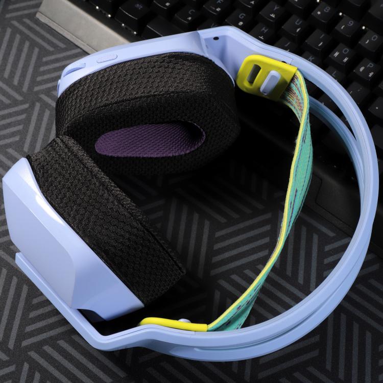 For Logitech G733 LIGHTSPEED Headset 1pair Ear Pads Sponge Soft Cushion, Color: Weaving Black Purple