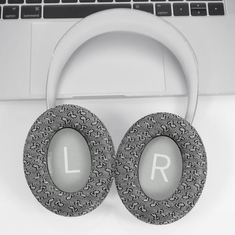 For BOSE NC700 Headphone 1pair Ear Pads Musical Note Design Cloth Ear Cushions