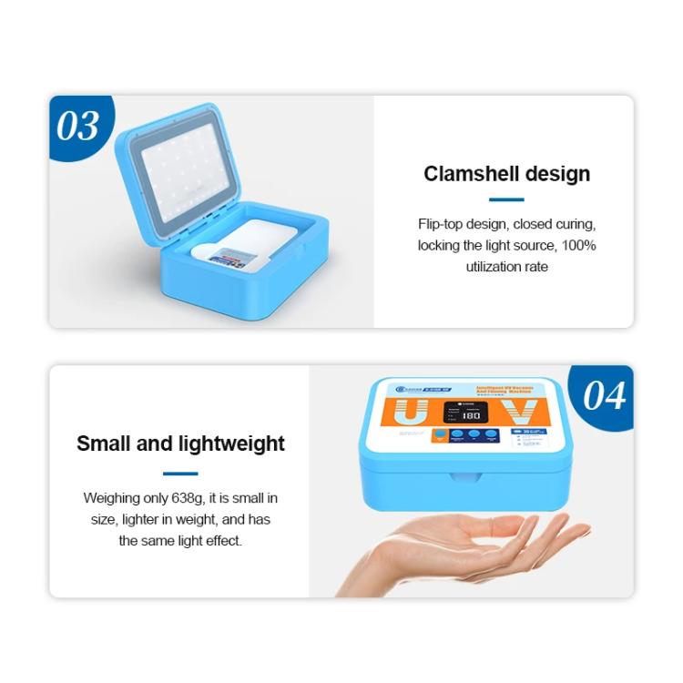 SUNSHINE S-918B SE Intelligent UV Light Curing Film Vacuum Laminator UV Curing + Vacuum Holding Machine For Film Application Repair Tool