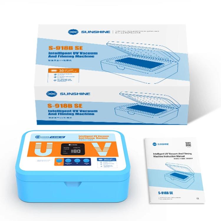 SUNSHINE S-918B SE Intelligent UV Light Curing Film Vacuum Laminator UV Curing + Vacuum Holding Machine For Film Application Repair Tool