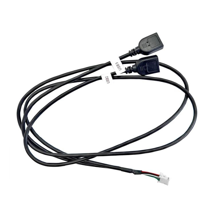 75cm Palminfo Android Navigation 6 Pin Dual-Head USB Cable Car Screen Modification Universal Power Cord
