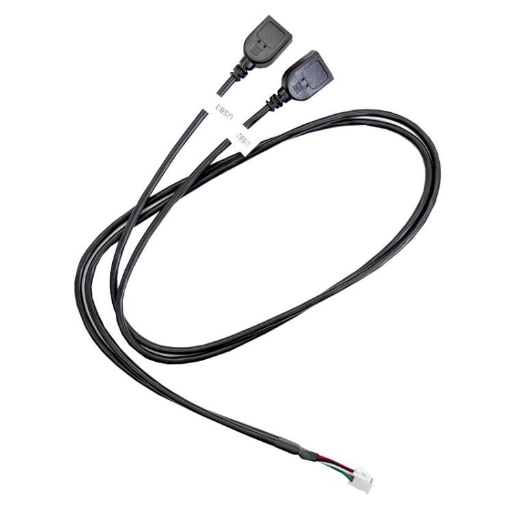 75cm Palminfo Android Navigation 6 Pin Dual-Head USB Cable Car Screen Modification Universal Power Cord