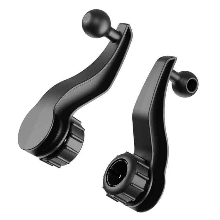 Car Phone Holder Extension Rod Vehicle Air Vent Clip Phone Accessories - Black
