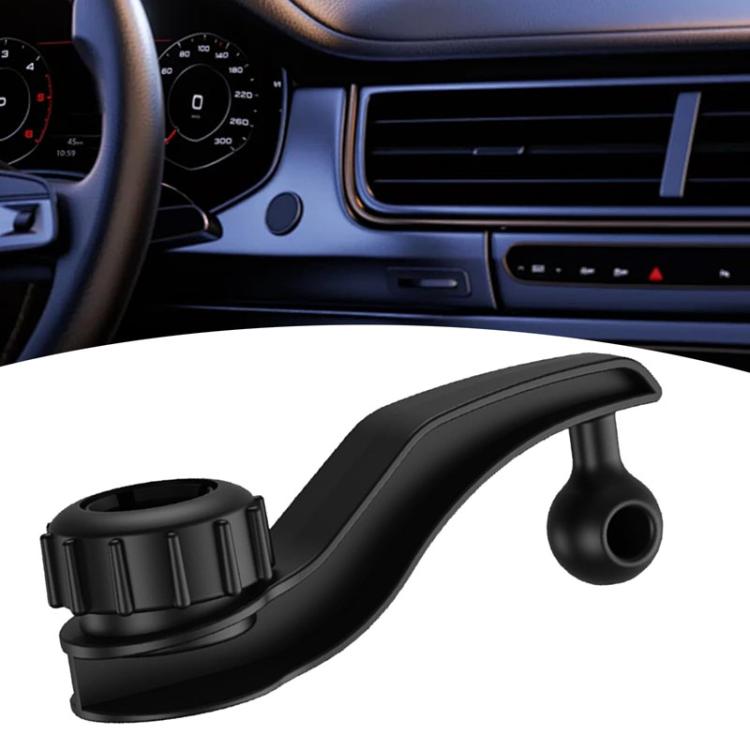 Car Phone Holder Extension Rod Vehicle Air Vent Clip Phone Accessories - Black