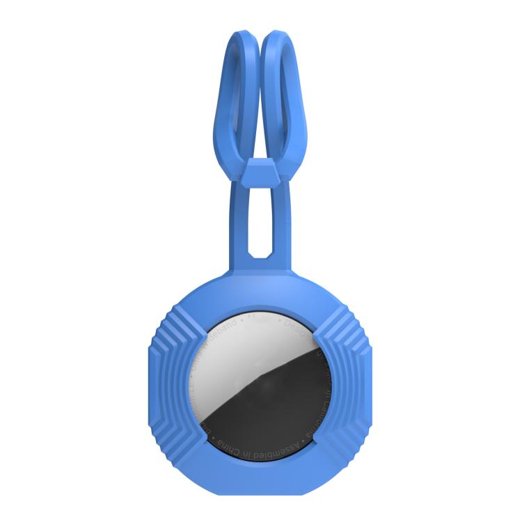 For AirTag 2nd Gen / AirTag 1st Gen AhaStyle PT164 Silicone Protective Cover Easy Carry Fixed Tracker Shell Backpack Pendant