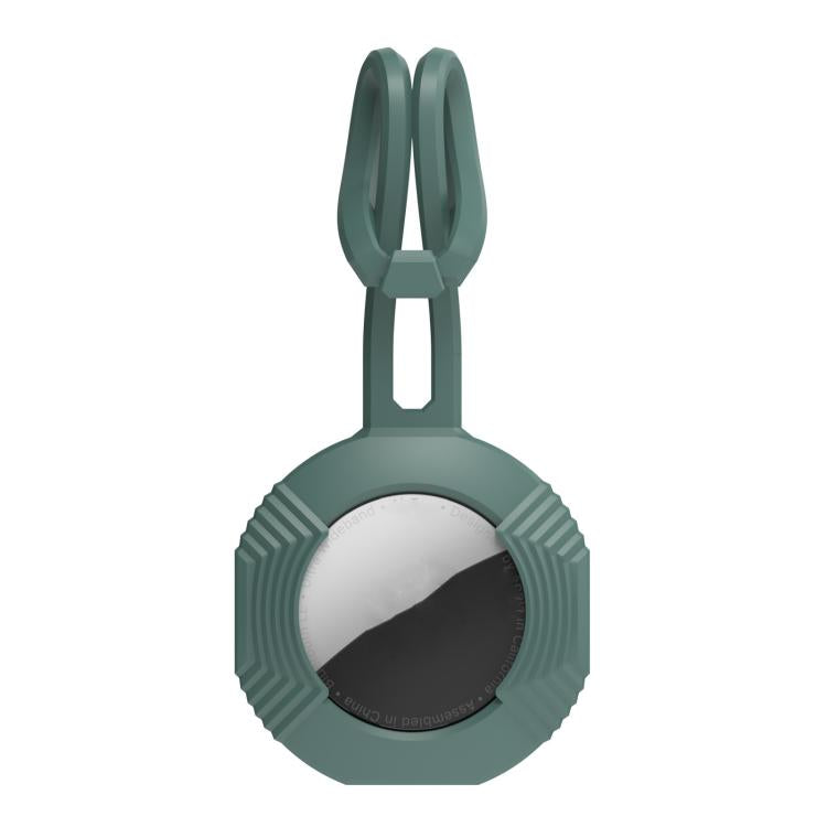 For AirTag 2nd Gen / AirTag 1st Gen AhaStyle PT164 Silicone Protective Cover Easy Carry Fixed Tracker Shell Backpack Pendant