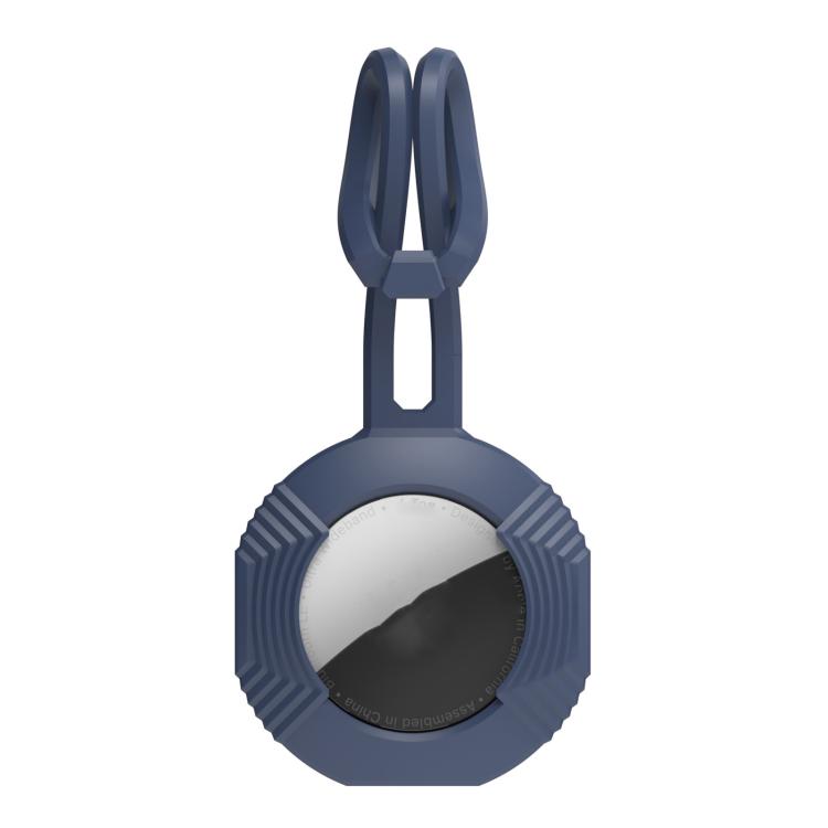 For AirTag 2nd Gen / AirTag 1st Gen AhaStyle PT164 Silicone Protective Cover Easy Carry Fixed Tracker Shell Backpack Pendant