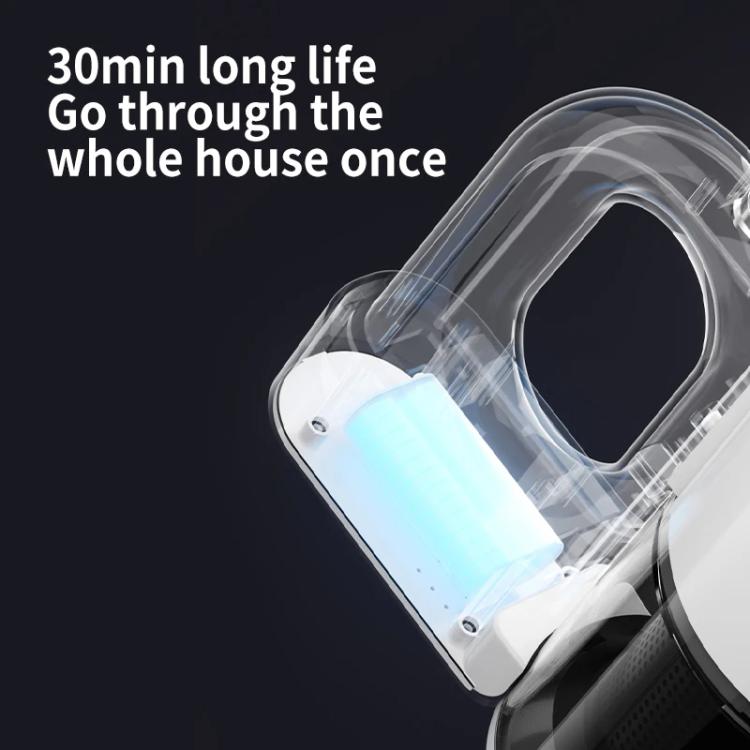 15000Pa Wireless Handheld Vacuum Cleaner Household Large Suction Mite Dusting Mopping Machine - Gray White