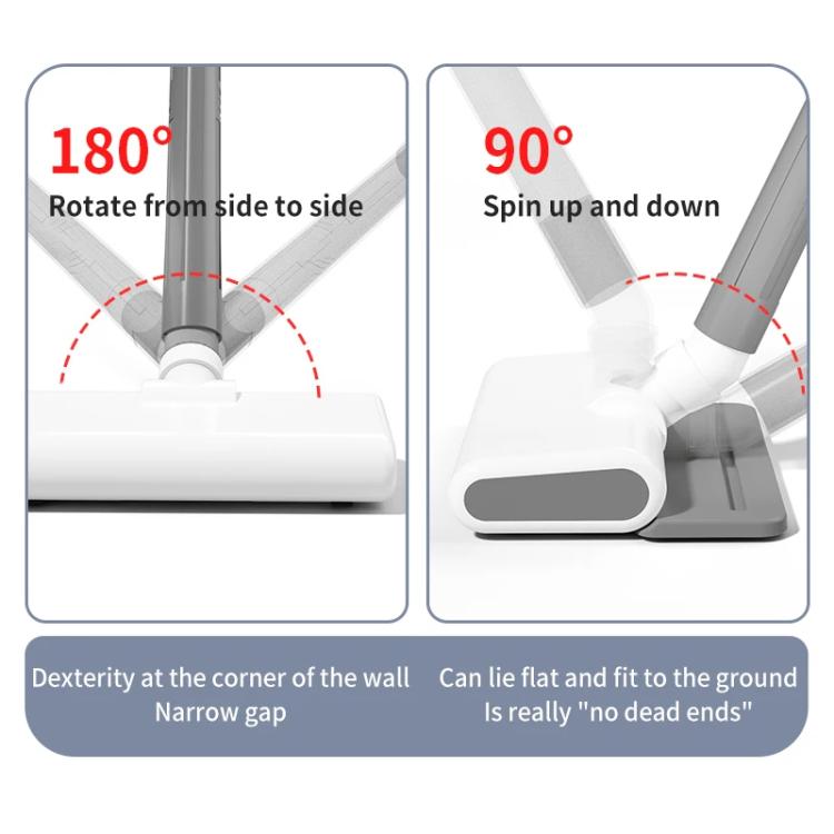 15000Pa Wireless Handheld Vacuum Cleaner Household Large Suction Mite Dusting Mopping Machine - Gray White