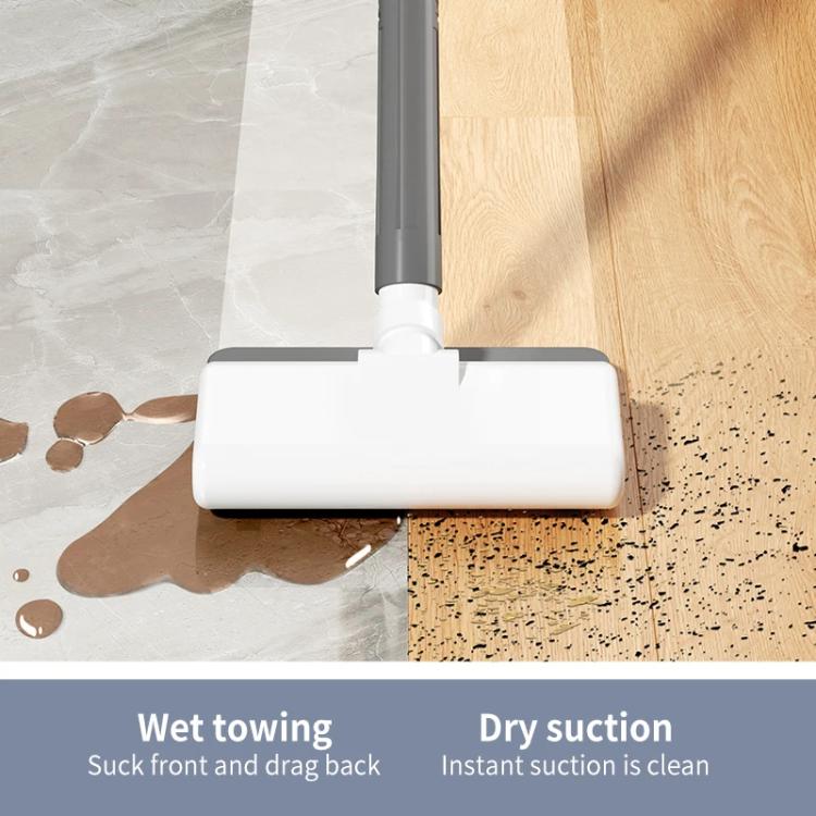 15000Pa Wireless Handheld Vacuum Cleaner Household Large Suction Mite Dusting Mopping Machine - Gray White