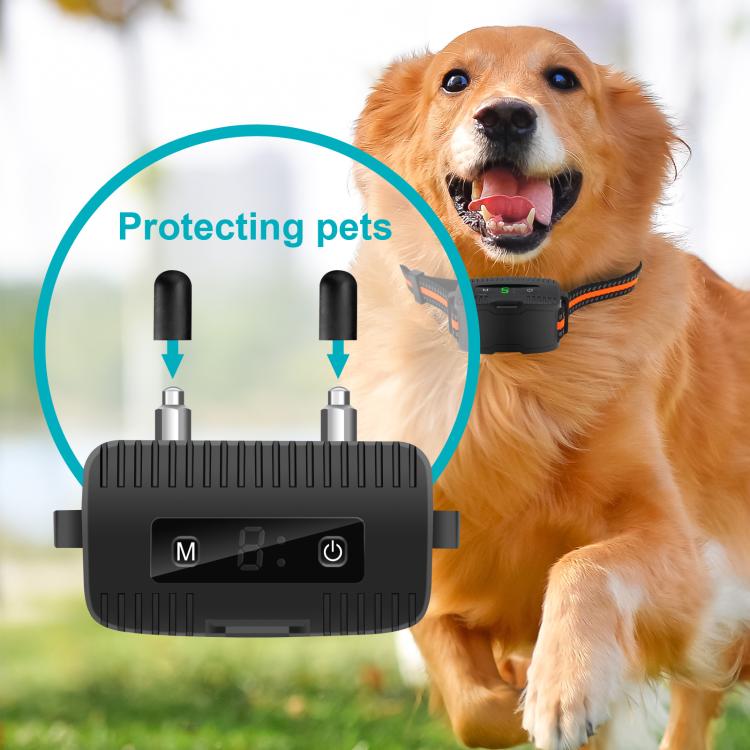 Anti-Barking Dog Collar Pet Remote Control Training Barking Control Device - Black