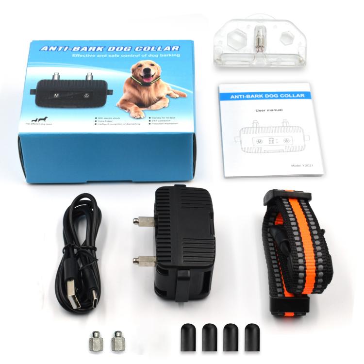Anti-Barking Dog Collar Pet Remote Control Training Barking Control Device - Black
