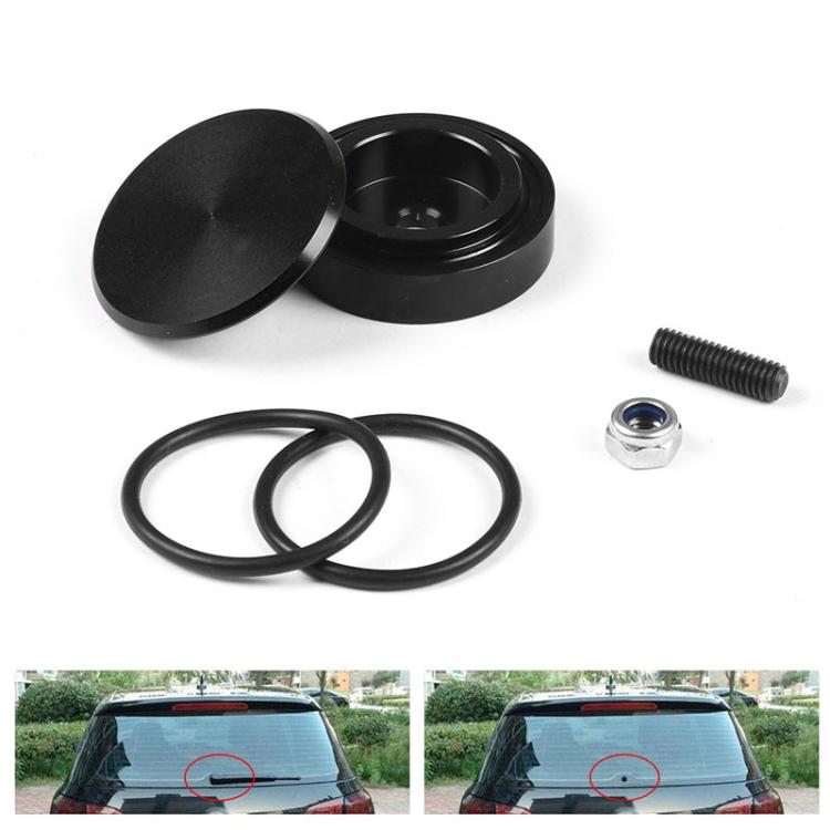Car Tuning Accessories Rear Wiper Arm Plug Cover For Honda / Mazda / Volvo - Black