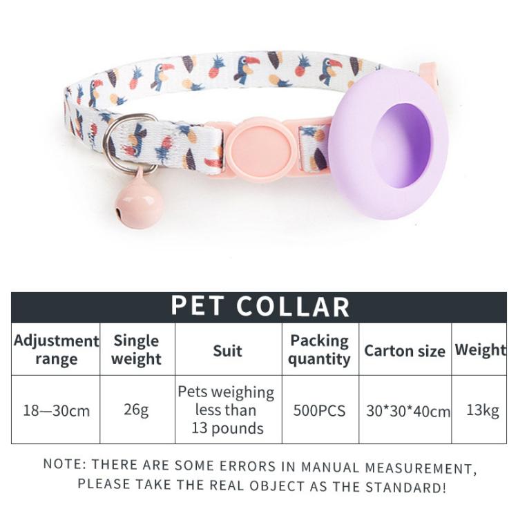 For AirTag 2nd Gen / AirTag 1st Gen Tracker Protective Case Cat Collar GPS Locator Protective Case With Bell