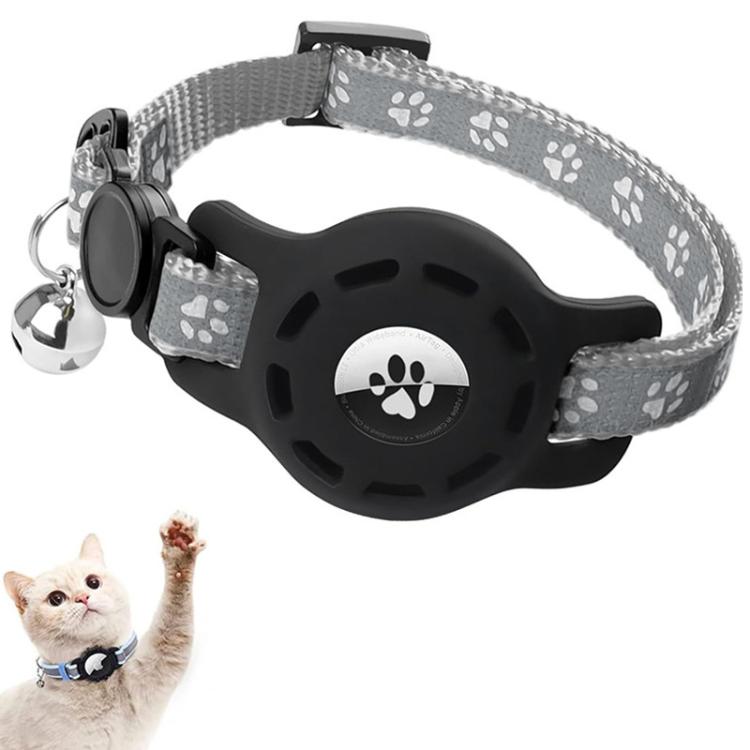 For AirTag 2nd Gen / AirTag 1st Gen Tracker Silicone Case Pet Collar Locator Protective Case Reflective Cat Collar With Bell