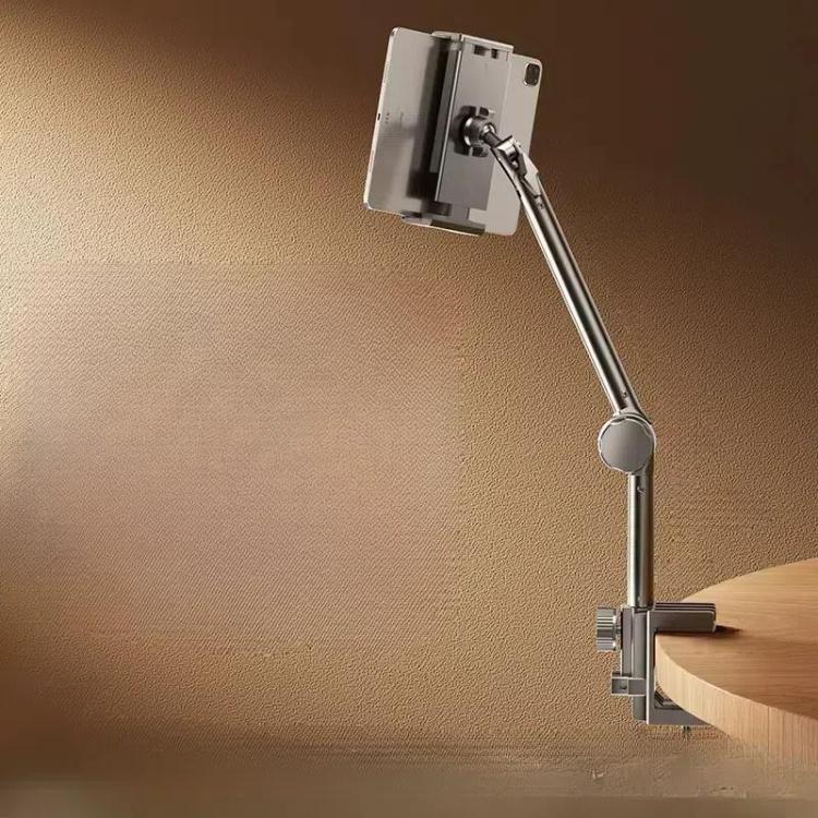 2-section Cantilever Phone Tablet Desk Bedside Stand With Foldable Metal Arm For 4-10.2inch