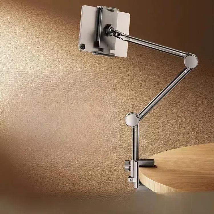 3-section Cantilever Phone Tablet Desk Bedside Stand With Foldable Metal Arm For 4-10.2inch