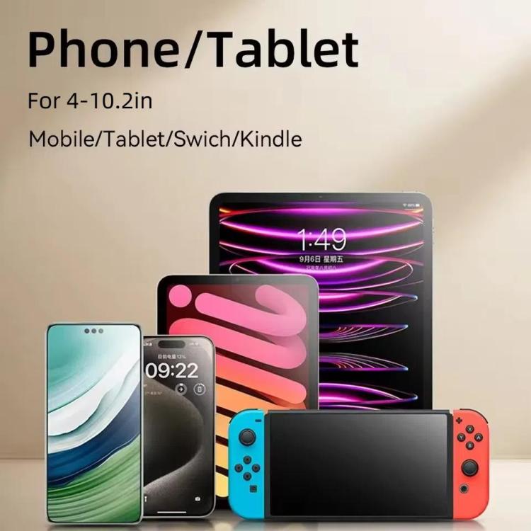 3-section Cantilever Phone Tablet Desk Bedside Stand With Foldable Metal Arm For 4-10.2inch