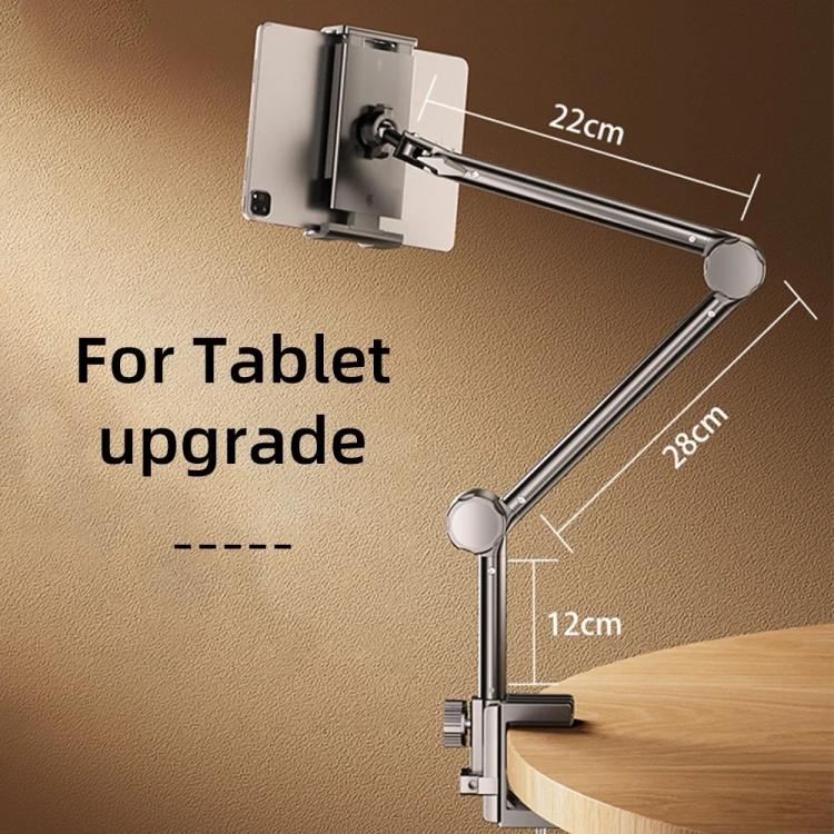 3-section Cantilever Phone Tablet Desk Bedside Stand With Foldable Metal Arm For 4-10.2inch