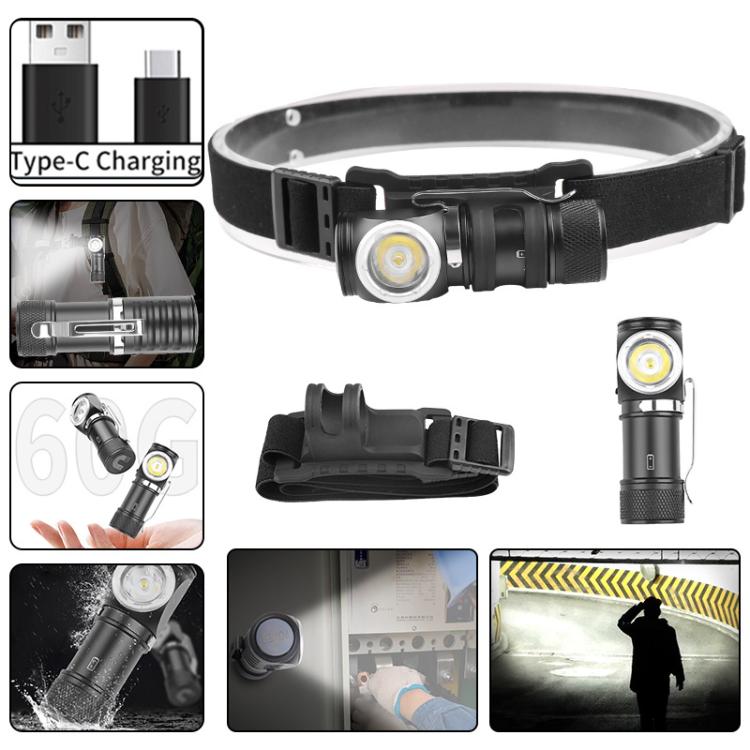 LED Flashlight Rechargeable Portable Multifunctional With Magnetic Headlight - 6603