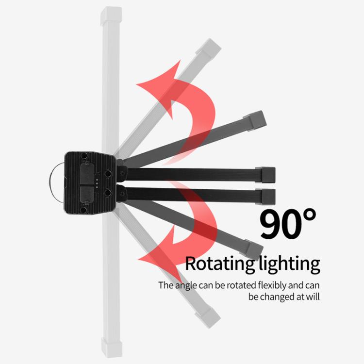 Double-Sided COB 90-Degree Folding Work Light Magnet With Hook Maintenance Light - FT32