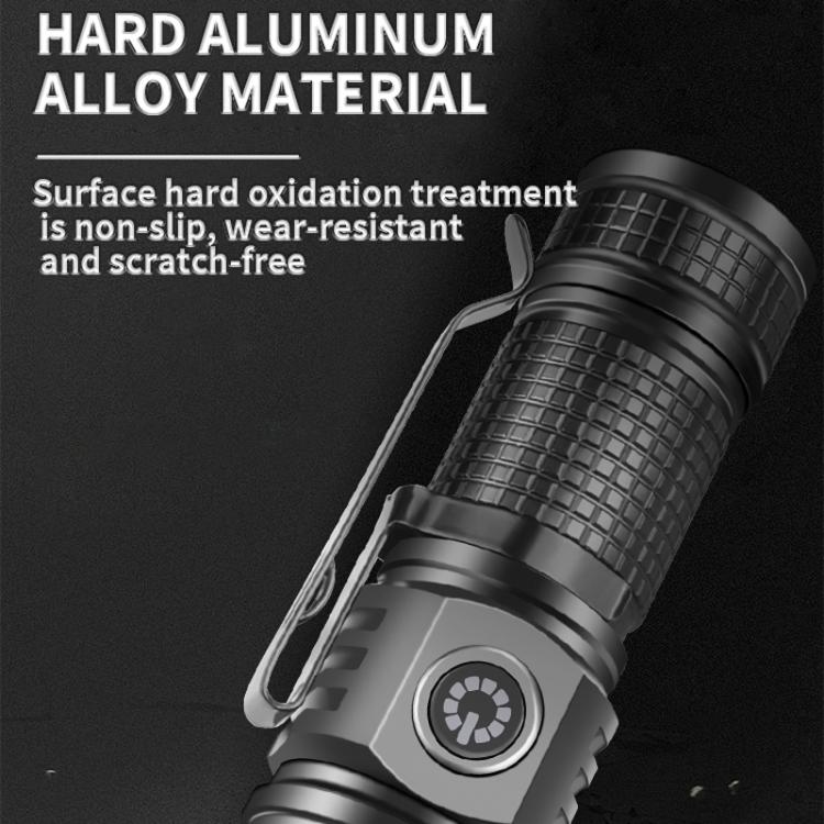 Mini TYPE-C Rechargeable White Laser LED Strong Light Long-Range Flashlight - Without Battery