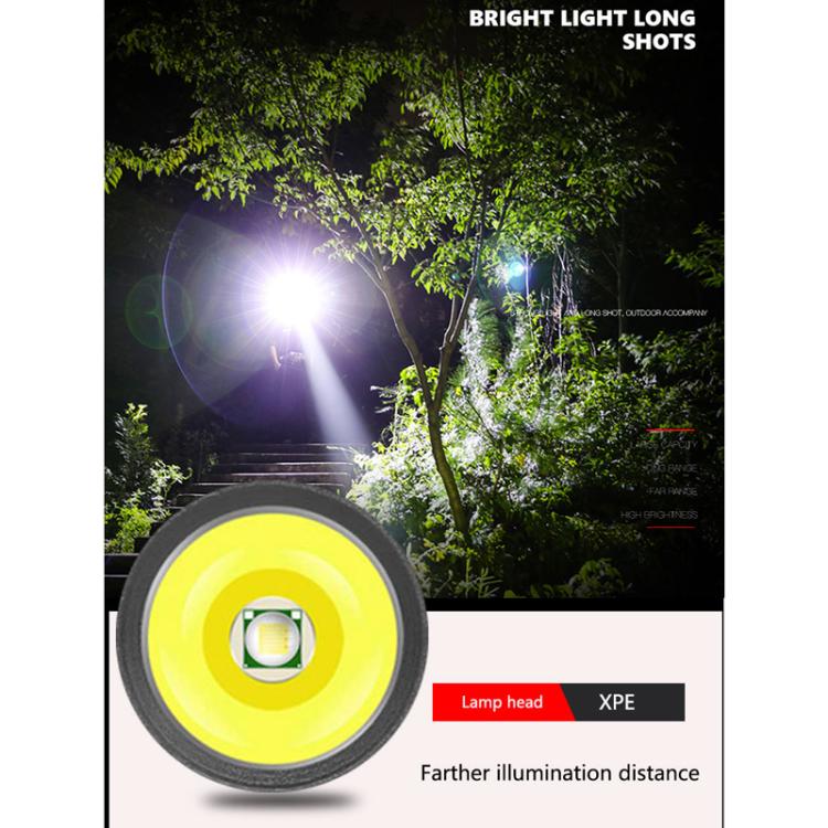 Mini Outdoor Portable XPE Fixed Focus LED Flashlight, Size: Large