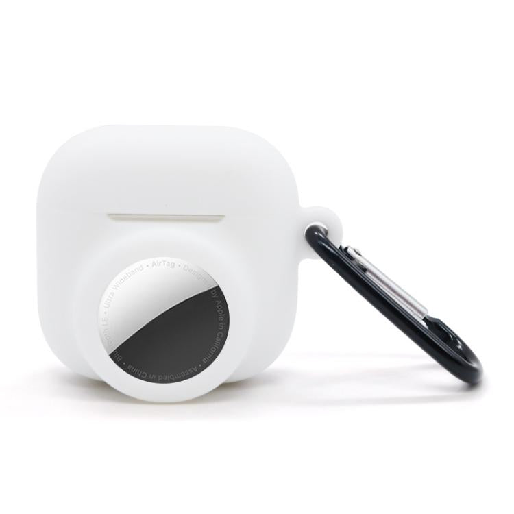 For AirPods 4 / AirTag 2 In 1 Silicone Earphone Protective Case Full Cover Anti-scratch Case