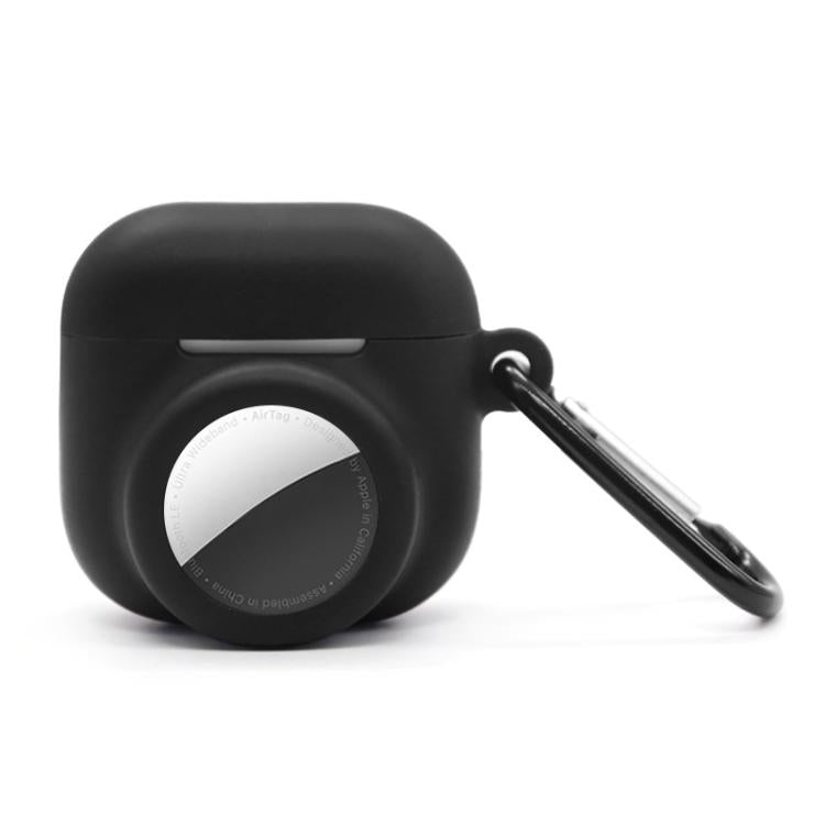 For AirPods 4 / AirTag 2 In 1 Silicone Earphone Protective Case Full Cover Anti-scratch Case