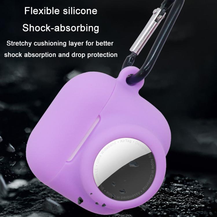 For AirPods 4 / AirTag 2 In 1 Silicone Earphone Protective Case Full Cover Anti-scratch Case