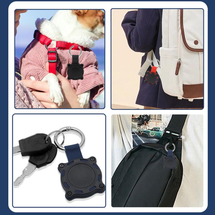 For AirTag 2nd Gen / AirTag 1st Gen Tracker Protective Case Full Cover Waterproof Locator Keychain Model Protective Case