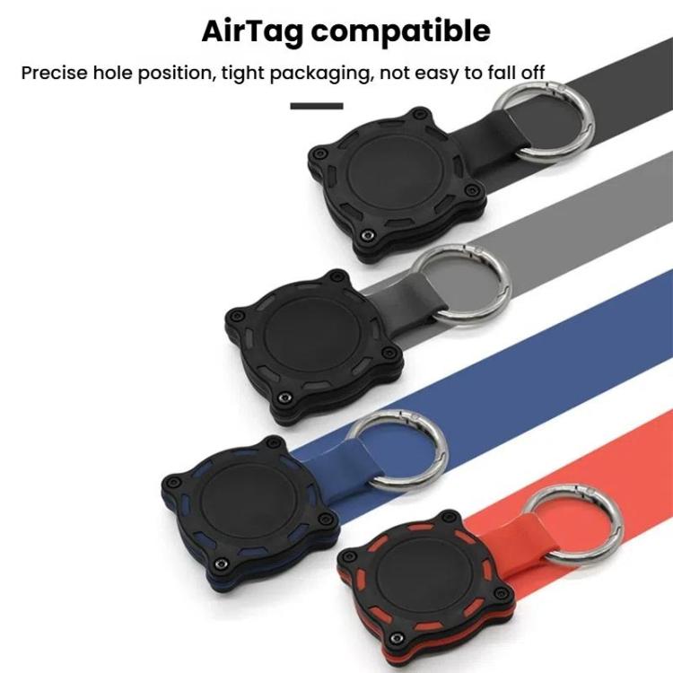 For AirTag 2nd Gen / AirTag 1st Gen Tracker Protective Case Full Cover Waterproof Locator Keychain Model Protective Case
