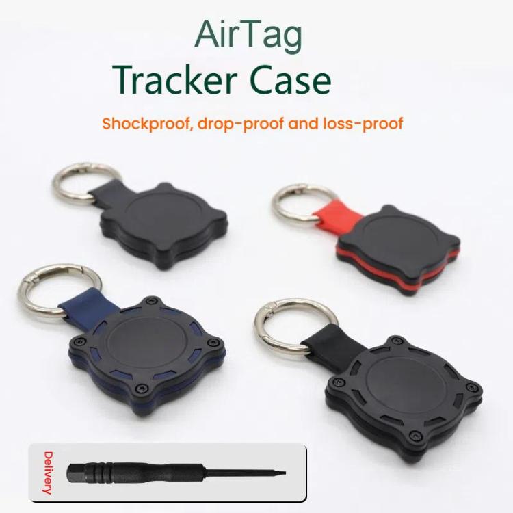 For AirTag 2nd Gen / AirTag 1st Gen Tracker Protective Case Full Cover Waterproof Locator Keychain Model Protective Case