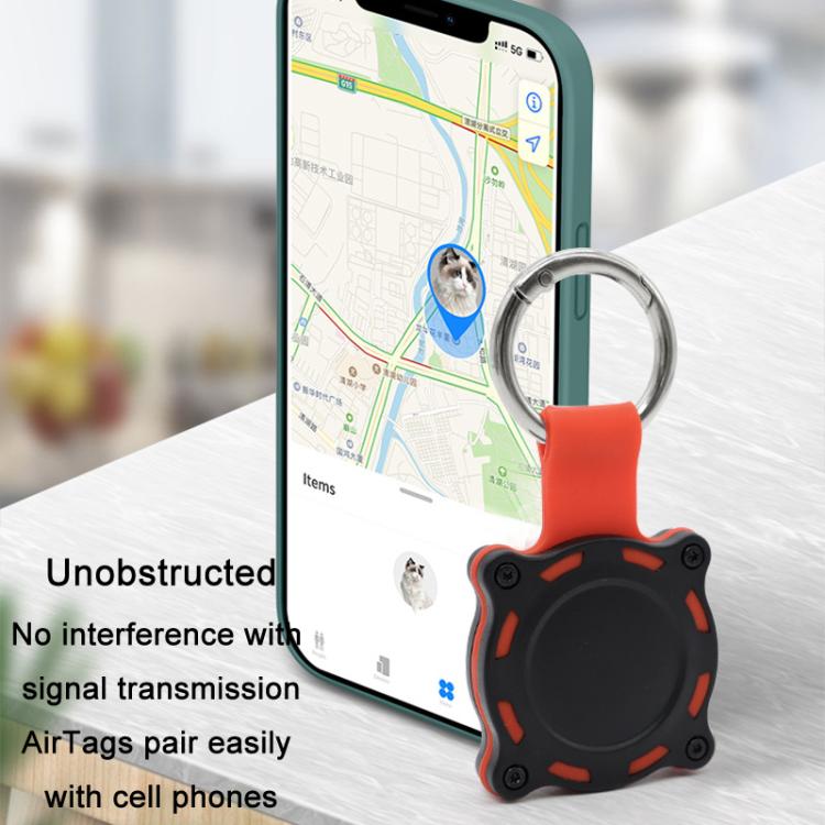 For AirTag 2nd Gen / AirTag 1st Gen Tracker Protective Case Full Cover Waterproof Locator Keychain Model Protective Case