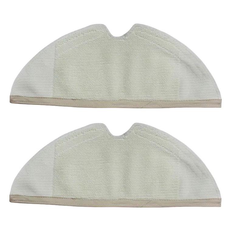 2pcs /pack Rag Mop Pad For Xiaomi Mi Smart Robot 2nd Generation S50 S51 Vacuum Cleaner 30x11cm - Beige