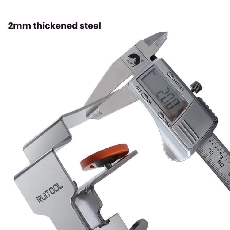 RUITOOL Stainless Steel Push Quick Drawer Clamp Adjustable Telescopic Woodworking Fixture Clamps, Spec: Small Bow Clip + 1pc Big Bow Clip Plate
