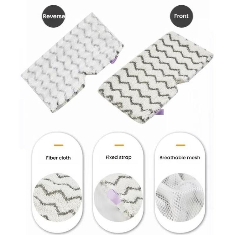 2pcs /Pack Rag Mop Pad for Shark Steam Pocket Mop S3501 S3901 S3550 S3601 - White