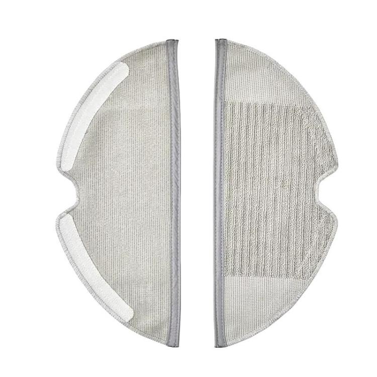 2pcs /Pack Mop Pads For Xiaomi Mijia 1C / 2C / 1T Robot Vacuum Cleaner Accessories - Gray