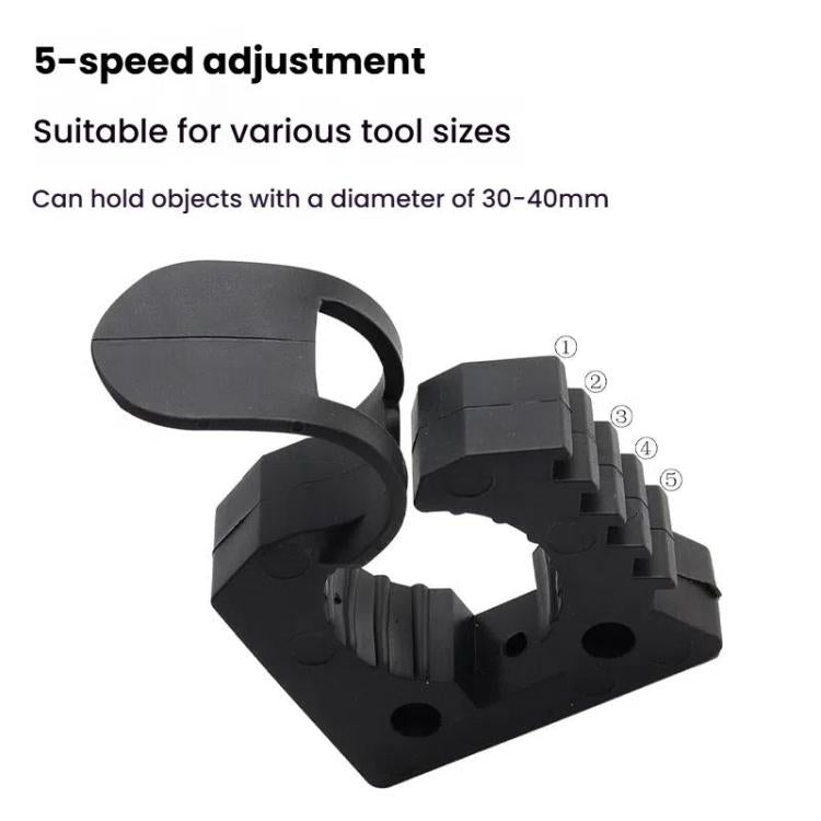 2pcs Outdoor Quick-Release Rubber Clamp Shovel Fixing Clip For Off-road Vehicle Luggage Rack Mounting Buckle